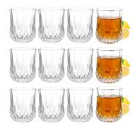 Oungy 12 vasos de chupito de cristal, vasos de chupito de 45 ml, vasos de tequila de 4 cl, vasos cuadrados de chupito, vasos de vodka, vasos de chupito para ron, licor, vodka, whisky, brandy