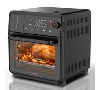 OUNIN 18L Horno Multifunción, 11 en 1 Horno con Freidora de Aire, Cocción en Doble Capa, Aire Caliente 360°, 1800W, Para Calamares Fritos, Croquetas Fritas, Chuletas de Cordero Asadas y Pan Horneado