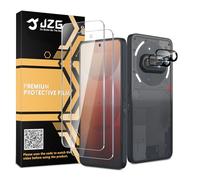 OUNNE 2 protectores de pantalla Film Nothing Phone 3a + 2 protectores de lente de cámara, fácil instalación, compatible con desbloqueo de huellas dactilares, antihuellas, compatible con fundas