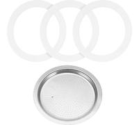 OUNONA 1 Juego Anillos de Silicona para Cafetera Espresso con Filtro de Acero Inoxidable Recambio para Jarra de Tazas Repuestos Seguros y Fáciles de Instalar para Cocina y Profesionales
