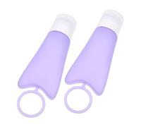 OUNONA 1 juego Botellas de Silicona Reutilizables para Viaje Set de Botellas Vacías para Champú y Cosméticos Color para Almacenamiento y Recarga Movilidad