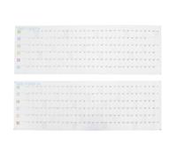 OUNONA 1 juego de planificador de pared - Planificador anual 2027 de enero a diciembre - Calendario horizontal de 365 días - Horario destacado para oficina, hogar y fines de semana con espacio