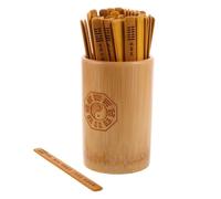 OUNONA 1 Juego de varitas de bambú para adivinación: Herramientas místicas de adivinación con Cubo, Accesorios espirituales Chinos del I Ching para meditación, decoración Vintage Feng Shui.