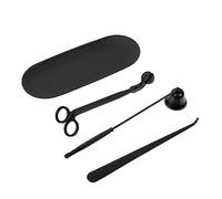 OUNONA 1 Juego Trimmer de Pabilo Dipper Snuffer y Bandeja Inoxidable para Cuidado de Velas