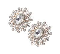 OUNONA 1 par Clip de Zapato Bling para Novia Adornos de Zapato de Rincón con Rhinestones para Tacones Altos Accesorios Decorativos Desmontables para Bodas y Ocasiones Especiales