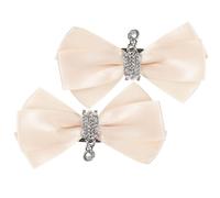 OUNONA 1 Par Clip Decorativo para Zapatos de Novia con Lazo de Rincón de Rhinestone Accesorio Desmontable y Reutilizable para Calzado Elegante para Bodas y