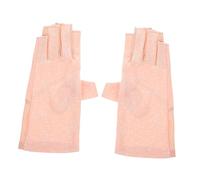 OUNONA 1 par Guantes UV para Manicura Protección Solar y Térmica Guantes de Mano para Mujeres con Diseño Práctico y Material Flexible Color Rosa Floral para Salones de y Personal