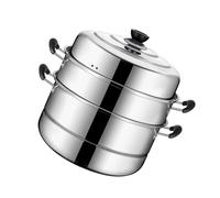 OUNONA 1 pieza Olla Vaporera Inoxidable de para Cocinar al Gran Capacidad y Distribución Uniforme del Vapor