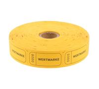 OUNONA 1 rollo de boletos de rifa - para eventos, boletos de premio para juegos de feria, recompensas para el aula escolar, suministros para juegos de carnaval, 1000 unidades/rollo, amarillo