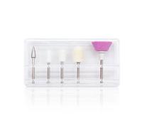 OUNONA 10 Cabezales Pulidores para Uñas Eléctricos Cabezal de Pulido para Manicura y Pedicura 5 Piezas por Set Apto para Uñas Naturales y Artificiales Uso Profesional y Doméstico