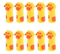 OUNONA 10 fundas protectoras de silicona para alicates, lindas fundas para tijeras de cutículas con forma de pata de gato, herramientas de manicura y pedicura, y tapas para pinzas.