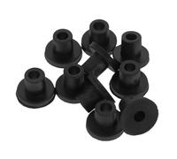 OUNONA 10 Piezas Almohadilla de pie de cocina de arroz Pies de macetas de planta de flores piezas de olla de arroz almohadillas de parachoques Potas de olla de cocina de goma caucho Negro