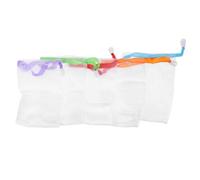 OUNONA 10 piezas Bolsa Malla Jabón con Cordón Espumante para Limpieza Facial y Corporal Ahorro de Jabón Portátil y Ligera para y Baño