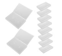 OUNONA 10 piezas Caja Transparente de Almacenamiento para Cintas de Casete de Unidades Estuche Organizador Vintage de Plástico PP Semitransparente para Coleccionistas y Grabaciones