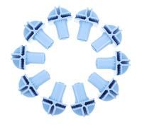 OUNONA 10 Piezas de Adaptadores de Rueda para Jaulas de Gatos y Pájaros, Manguitos de Casquillo Abs Clip para Múltiples Jaulas y Armarios, Fácil Instalación