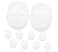 OUNONA 10 piezas Máscaras Blanco para Pintar Máscaras DIY de Cara Completa para Diseño Masculino para Manualidades y Disfraces Infantiles