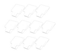 OUNONA 10 Piezas Paleta De Belleza Acrílica Transparente Paleta De Base Para Mezclar Sombras De Ojos Para Maquillaje y Arte De Uñas Diy Bandeja De Mezcla
