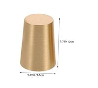 OUNONA 10 Piezas Patas de Latón Cónicas para Tablas de Cortar y Bandejas de Soporte Antideslizante para Muebles y Cajas Decorativas