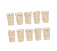 OUNONA 10 Piezas Tapones de Corcho Natural de Madera para Botellas de Vino de Ajustado para Mantener y para Bodas Compatible con Botellas Estándar