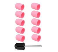 OUNONA 10 Piezas Tapones para Lijar Uñas con Cabezal de Manicura para Pulir Uñas Herramienta para Manicura