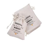 OUNONA 10 Uds. Bolsas De Regalo Bolsas De Regalo Kit De Muselina De Algodón Con Cordón Bolsas Para Boda Compromiso Despedida De Soltera