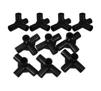 OUNONA 10 Unidades Conector Vías Zapatero Armario Plástico de para y Negro 4 de 1.9 Cm Montaje Fácil , Compatible para Espacios de Armarios y Oficinas
