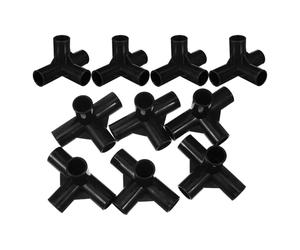 OUNONA 10 Unidades Conector Vías Zapatero Armario Plástico de para y Negro 4 de 1.9 Cm Montaje Fácil , Compatible para Espacios de Armarios y Oficinas