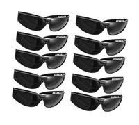 OUNONA 10 Unidades Gafas de Seguridad para Soldadura Eléctricas Protección Ocular Industrial Lentes Negras Resistentes para Trabajos de Soldar Uso Profesional y Personal