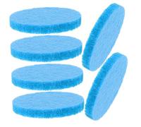 OUNONA 100 Piezas Almohadillas difusoras de aceites Esenciales Almohadillas de Recambio de aromaterapia Almohadilla aromática de algodón Collar de Almohadillas de algodón Sky-Blue