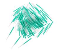 OUNONA 100 Piezas Cepillo De Limpieza Interdental Cepillo Para Brackets Cabezal De Hilo Palillos Para Retenedores Para Ferulas