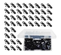 OUNONA 100 Piezas de Botones Giratorios de Hierro Negros para Marcos de Fotos, Clips de Fijación Tornillos para Colgar Cuadros y Exhibición de Fotografías en Pared
