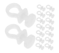 OUNONA 100 Piezas Ganchos de Cortina Deslizantes de Plástico Resistentes para Riel de Techo Rodillos para Cortinas de Ducha Ventanas y Separadores de