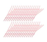 OUNONA 100 Unidades Anillo Identificativo Ajustable para Cachorros y Gatitos Recién Nacidos, Color Rosa de Algodón Bordes Redondeados, Compatible con Adhesivos y Reduce el Riesgo de
