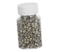 OUNONA 1000piezas Anillo De Extensión De Cabello Dorado Revestimiento De Silicona Antideslizante Para Herramientas De Trenzar Cabello y Micro Anillos