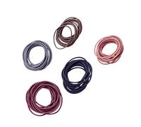 OUNONA 100piezas Coletero Sin Costuras De Goma Elástica Alta Para Mujer y Niña Cabello Actividades Diarias