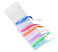 OUNONA 10piezas Jabón Bolsa De Malla Unidades Color Aleatorio Para Limpieza y Corporal