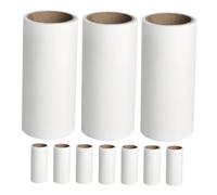 OUNONA 10piezas Paquete Recambios Rodillo Quitapelusas Hojas Adhesivas Limpiar Pelo Mascotas Ropa Suelo Cama