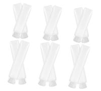 OUNONA 12 Botellas de Cosméticos Recargables de Pe para Viaje de Negocios, Tubos de Loción Tapa Antidesbordante y Boca Ancha para Fácil Llenado, Pack de 12 Unidades