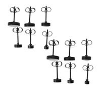 OUNONA 12 Pares Flat Back Studs For Women Various Modern Industrial Piercing Jewelry