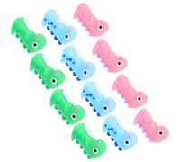 OUNONA 12 Piezas de Adorables Tapas de Lápiz de Silicona Forma de Animales, Decoración Divertida para Lápices Escolares y Recompensas Aula