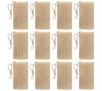 OUNONA 12 Piezas Natural Loofah Sponge Exfoliating Body Scrubber Long Bath Shower Loofah Pad For Men Women For Dry Skin Full Body Cleaning