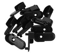 OUNONA 12 Piezas Soportes para Barras De Armario Soporte Central para Barra De Armario Herrajes Metálicos para Extremos