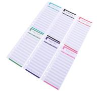 OUNONA 12 Piezas Tarjetas de Presupuesto para Uso Personal Papel Offset de Doble Cara, Organizador de Gastos y Planificador Financiero Práctico y Colorido