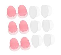 OUNONA 12piezas Funda Protectora Para Pinceles De Labios Fundas Antipérdida De Silicona Protectores De Maquillaje Ventosa Para Viajes y Organización De Pinceles De Labios