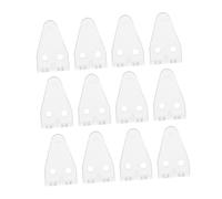 OUNONA 12piezas Soporte De Persiana Transparente Clips De Sujeción para Riel Inferior Fijación para Persianas Horizontales Cortinas y De Ventana