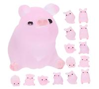OUNONA 15 Piezas Figuras de Cerdo de Resina Duradera Miniaturas Adorables para Decoración de Escritorio y Proyectos DIY Esculturas de Animal Realistas para Hogar y Manualidades