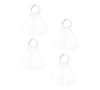 OUNONA 150piezas Muestrario De Uñas Abanico Con Anillo Transparente Para Salón Muestras Prácticas Resistentes Para Pintar Esmalte Tablero De Práctica Para Manicura y Arte De Uñas