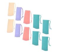 OUNONA 16 Piezas Bolsa de Malla para Jabón Funda para Barra de Jabón Soporte de Almacenamiento para Baño y Cocina Color Neutro