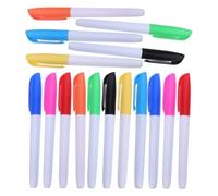 OUNONA 16 rotuladores para pizarra white: rotuladores portátiles para pizarra escolar, herramientas de escritura borrables, material de papelería de colores para el hogar, la oficina y la enseñanza.