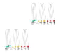OUNONA 18 Piezas servilletero accesorios dentales baberos para bebe accesorios para dentista abrazaderas metalicas clips de cadena de metal Acero inoxidable clip de cadena clip de babero